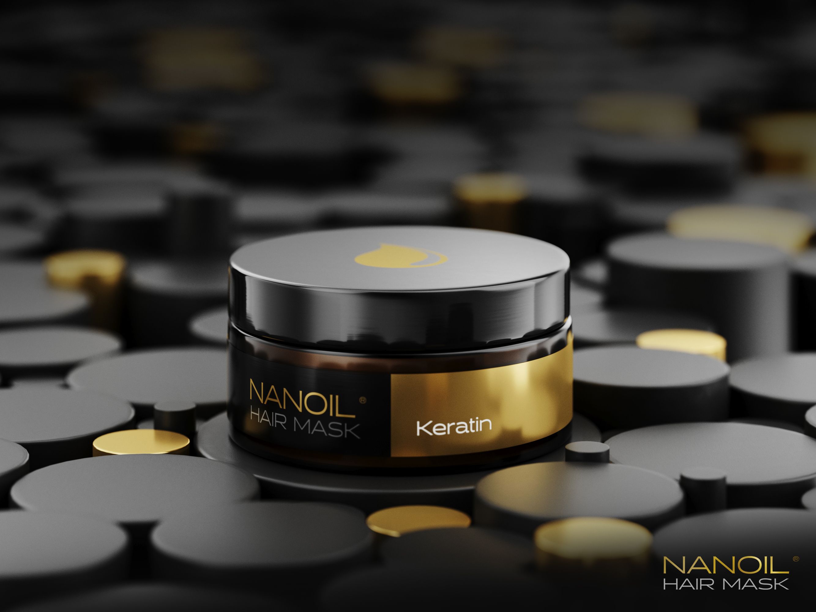 Nanoil effective keratin masks